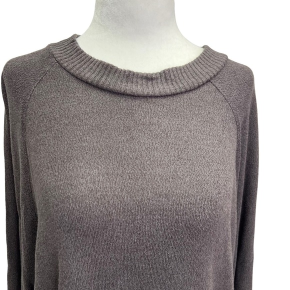 A New Day Grey Crew Neck Long Sleeve Sweater Tie Waist Size L - Picture 5 of 14